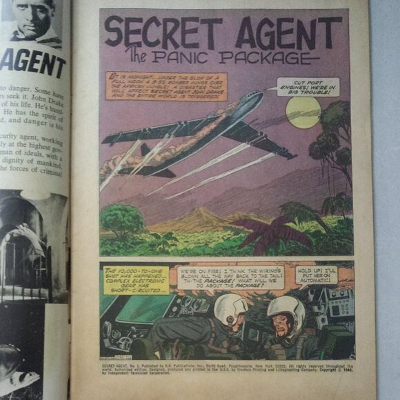 Rare Vintage "Secret Agent" Issue #1 - Published in 1966 by Gold Key - Picture 3 of 5